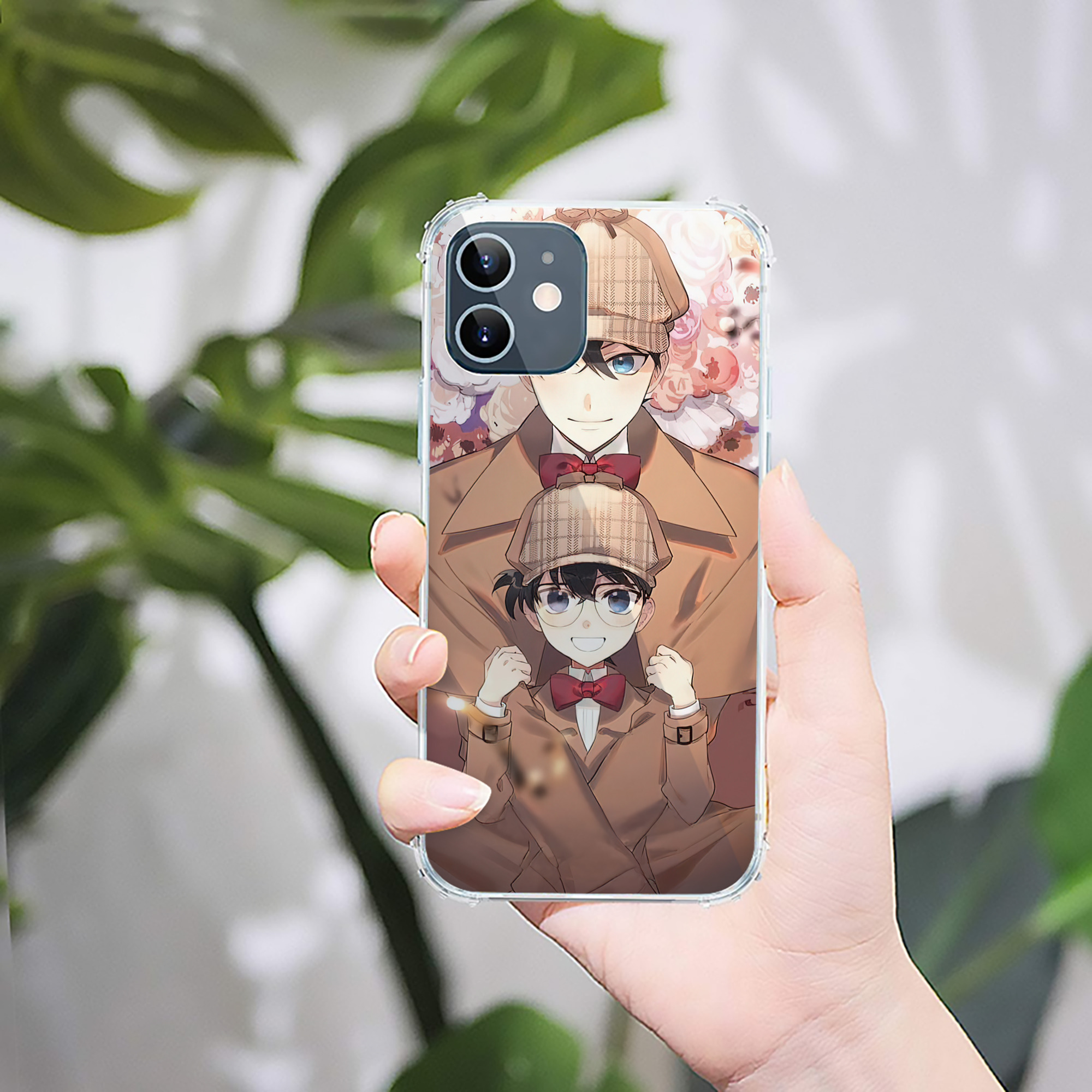 （画像用） 名探偵コナン Detective Conan 【iPhone 12シリーズ対応】透明スマホケース（クリアソフトケース）